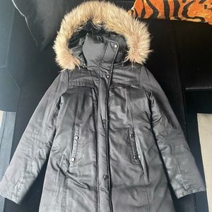 Soia & Kyo Jenna Reversible Down Jacket, Black, Size: XS